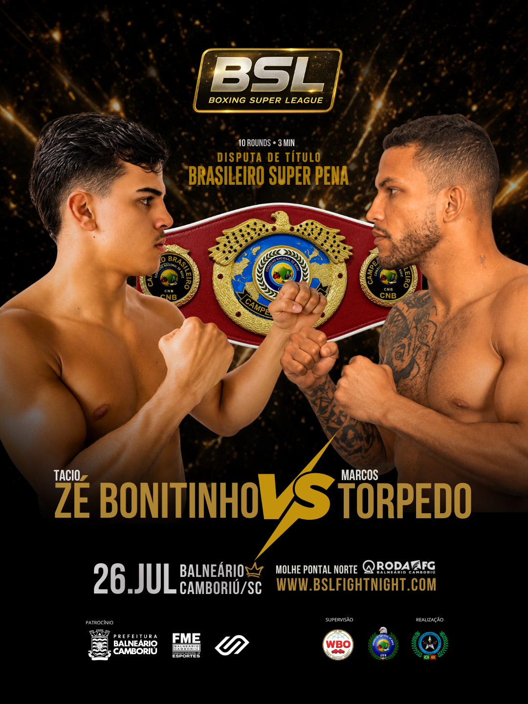 Zé Bonitinho vs Torpedo — Brasileiro Super Pena